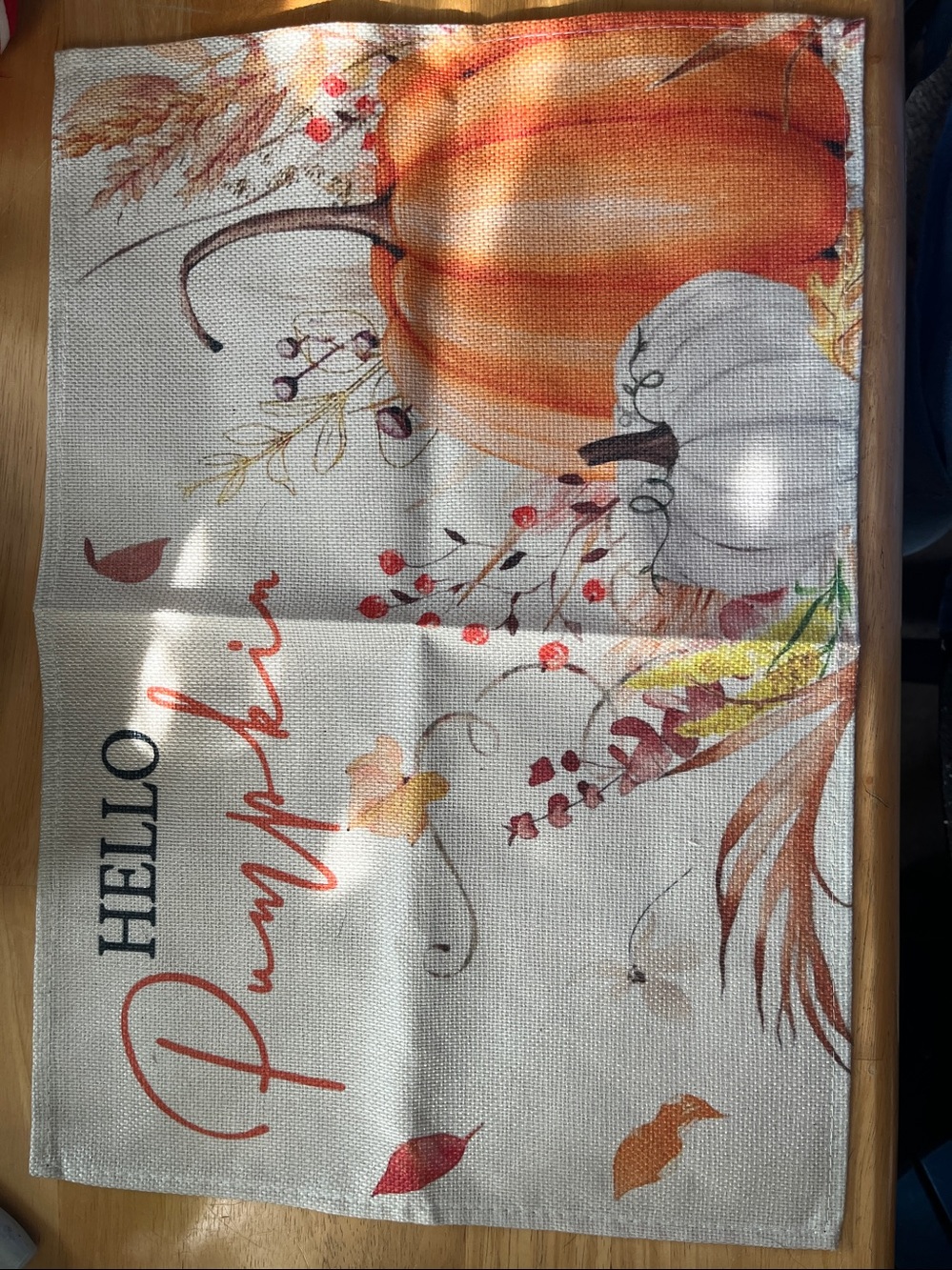 Holiday Pumpkin Mat - Decorative Piece